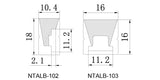 Profilé de silicone NTALB-102 pour ruban DEL lumineux 5 mètres