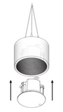 Boîtier PC-200 blanc ou noir pour transformer les haut-parleur plafonnier série CS-C5, CS-C6, CS-C8 et CS-SUB8 en Suspension